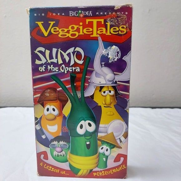 VeggieTales Sumo of the Opera A Lesson in Perseverance VHS Green Tape 2004 Kids - Picture 1 of 6